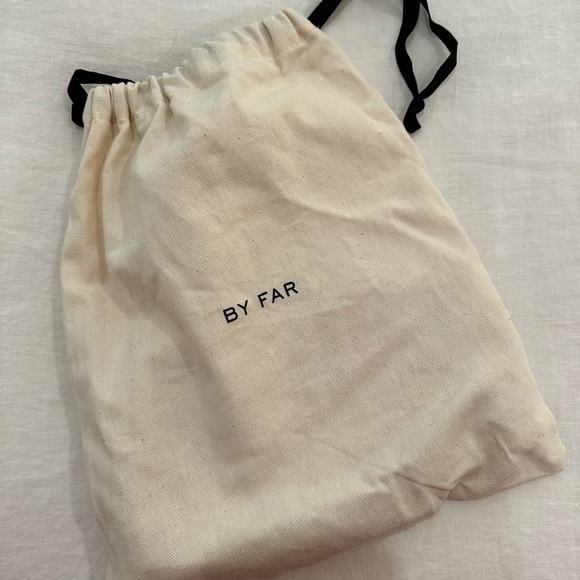 By Far Mini Rachel Striped Leather Shoulder Bag - Picture 2 of 3